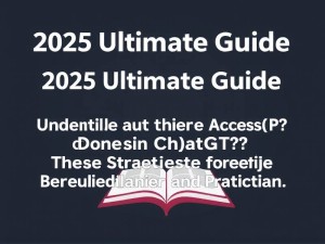 2025最新指南，国内ChatGPT入口怎么找？这些方法真实可用